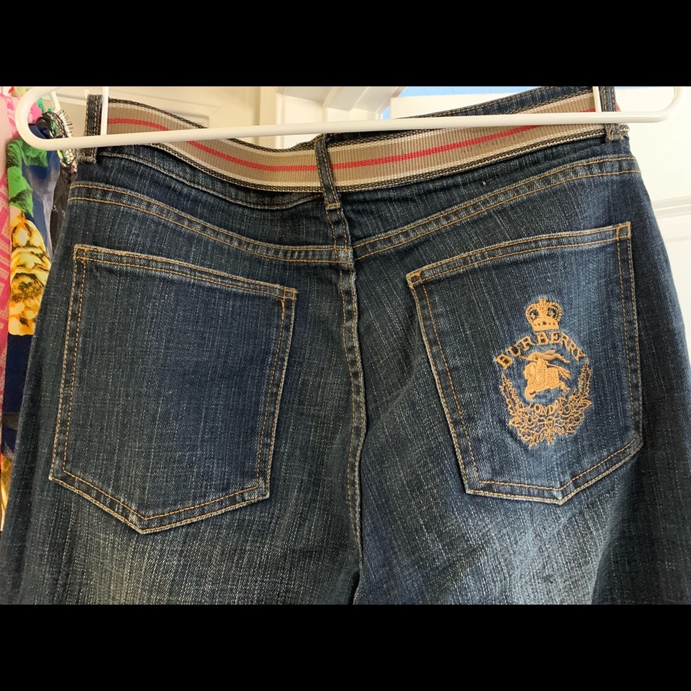 Burberry Jean size Xl with Burberry belt